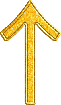 Golden Glitter  Arrow Key